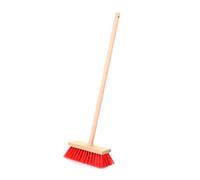 Theo Klein 6640 Balai d'extérieur, Bois I Balai pour Enfants avec Solide Manche en Bois et Robustes Poils synthétiques I Dimensions : 21 cm x 8 cm x 77,5 cm I Jouet pour Enfants à partir de Trois Ans
