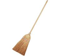 Theo Klein 6642 Balai paille de riz I Balai pour enfants avec manche en bois solide et poils robustes I Dimensions : 19 cm x 5 cm x 74 cm I Jouet pour enfants à partir de trois ans
