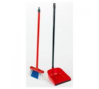 Theo Klein 6744 Vileda Pelle à poussière Manche Long et Balai I Pelle de qualité supérieure et Balai Robuste pour Enfants I Jouet pour Enfants à partir de Trois Ans