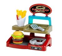 Theo Klein 7336 Station Burgers, Set de Jeu créatif avec Burger, Frites, Ketchup et Panier de Cuisson pour Frites, Jouet pour Enfants à partir de 3 Ans