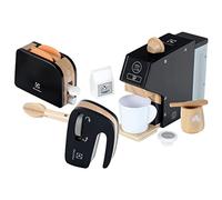 Theo Klein 7404 Set cuisine Electrolux en Bois I Avec Cafetière automatique Batteur-Mixeur et Grille-Pain I Jouet pour Enfants à partir de 3 ans