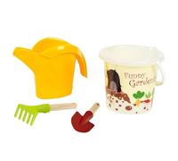 Theo Klein 7621 Ensemble Set de Plage - Jardinage, avec Arrosoir, Pelle et Râteau à Manche Court, Plastique recyclé, Anti-UV, Jouet pour Enfants à Partir de 18 Mois