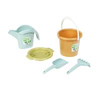 Theo Klein 7673 Klein Goes Bio - Seau à Sable - Ensemble de bac à Sable coloré en Plastique Bio - avec Seau, arrosoir et Bien Plus Encore - Jouet pour Enfants à partir de 18 Mois