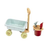 Theo Klein 7687 Chariot avec Seau Garni, Solide Chariot, avec Jouets pour Bac à Sable, Plastique Recyclé, Anti-UV, Jouet pour Enfants à Partir de 18 Mois
