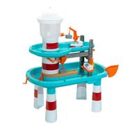 Theo Klein 7738 Aqua Action Lighthouse Splash | Grande Table de Jeu Aquatique avec Phare, Grue à conteneurs, Ascenseur à Bateaux et Fonction Spray | Jouet pour Enfants dès 3 Ans