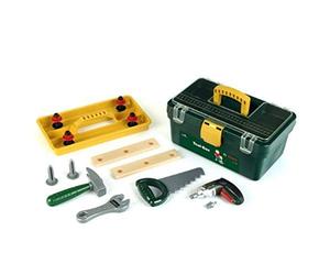 Theo Klein 8305 Bosch Caisse Outils I Avec La Visseuse-Dévisseuse Ixolino Piles Et D'Autres Accessoires Comme Marteau Scie Clé Molette I Dimensions : 32 X 205 X 15