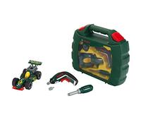 Theo Klein 8395 Mallette Bosch Grand Prix avec visseuse électronique Ixolino II et Tournevis - Voiture de Course à Monter et démonter - Dimensions : 32 x 9 x 26 cm - pour Enfants à partir de 3 Ans