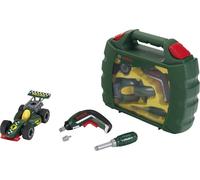 Theo Klein 8395 Mallette Bosch Grand Prix avec visseuse électronique Ixolino II et Tournevis - Voiture de Course à Monter et démonter - Dimensions : 32 x 9 x 26 cm - pour Enfants à partir de 3 Ans