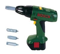 Theo Klein 8402 Bosch Visseuse-Dévisseuse A Piles Avec Fonction Lumineuse Et Sonore Embouts Interchgeables Et Rotatifs Dimensions : 20 X 65 X 19 Jouet Enfts Partir De 3 s