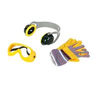 Theo Klein 8535 Set d'accessoires Bosch, 3 pièces - Casque Anti-Bruit, Paire de Lunettes de Travail, Paire de Gants de Travail - Dimensions Emballage : 19,5 x 7 x 33,5 cm - pour Enfants dès 3 Ans