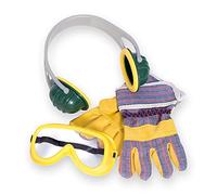 Theo Klein 8535 Set d'accessoires Bosch, 3 pièces - Casque Anti-Bruit, Paire de Lunettes de Travail, Paire de Gants de Travail - Dimensions Emballage : 19,5 x 7 x 33,5 cm - pour Enfants dès 3 Ans