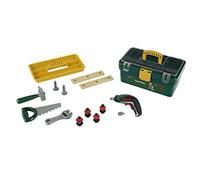 Theo Klein 8609 Caisse à outils Bosch avec visseuse électronique Ixolino II - Avec accessoires : scie, marteau, clé à molette, vis, etc. - Dimensions : 32 x 20,5 x 15 cm - Pour enfants dès 3 ans