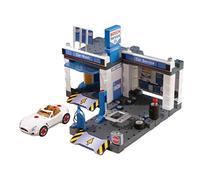 Theo Klein 8647 Station-service Bosch | Avec lavage automatique et plateforme élévatrice réglable en hauteur | Voiture démontable comprise | Dimensions : 41 cm x 39 cm x 29 cm | Jouet pour enfants à partir de 3 ans