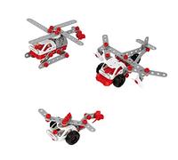 Theo Klein 8791 Bosch 3 en 1 Set de Construction "Helicopter Team" I Pour Construire Différents Engins Aériens I Jouet pour Enfants à Partir de Trois ans