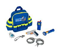 Theo Klein 8802 Sac à Dos avec Accessoires | avec Une Lampe|Torche à Piles, des Menottes et Beaucoup d'autres Accessoires | Dimensions : 28 cm x 25 cm x 8,5 cm | Jouet pour Enfants à partir de 3 Ans