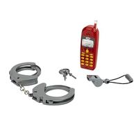 Theo Klein 8860 Set de Policier I Equipement et Accessoires pour Les Petits Fans de la Police avec Menottes, sifflet et téléphone Portable Jouet - Jouet pour Enfants à partir de Trois Ans