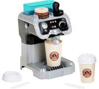 Theo Klein 9510 Barista Machine à expresso I avec réservoir d'eau et fonction de débit I Incl. Tapis à café, tampons, gobelets
