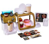 Theo Klein 9528 Coffee Shop I Bar à expressos avec fonction d'écoulement de l'eau et écran tactile I Avec beaucoup d'accessoires I Pour enfants à partir de 3 ans