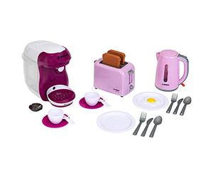 Theo Klein 9564 Set Petit déjeuner Bosch | avec Grille-Pain, cafetière, Bouilloire et Beaucoup d'accessoires | Jouet pour Enfants à partir de 3 Ans