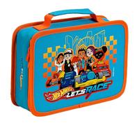 Theo Klein 9682 Hot Wheels Let's Race Trousse de Voitures, Trousse de Rangement Textile pour 12 Petites Voitures avec Bandes élastiques et Poche en Filet, pour Enfants dès 3 Ans