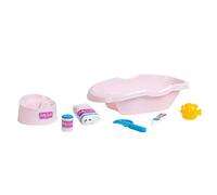 Theo Klein Baignoire pour poupées Baby Coralie 1647 – Jusqu'à 35 cm, avec accessoires