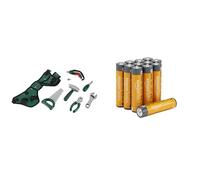Theo Klein Bosch Ceinture Outils, Ixolino, 3+ Ans, & Piles AAA Alcalines Amazon Basics 12 pcs, 10 Ans