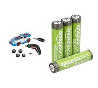 Theo Klein Bosch Set Tuning Auto, visseuse, 3+ Ans, & Piles AAA Rechargeables Amazon Basics 4 pcs, 850mAh