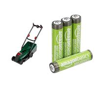 Theo Klein Bosch Tondeuse Rotak, lumière/Son, 3+ Ans, & Piles AAA Rechargeables Amazon Basics 4 pcs, 850mAh