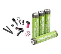 Theo Klein Braun Set Coiffure, sèche-Cheveux Son, 3+ Ans, & Piles AAA Rechargeables Amazon Basics 4 pcs, 850mAh