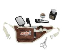 Theo Klein Set barbier 5838 Braun- sacoche du ventre avec de nombreux ustensiles de magasin de barbe