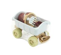 Theo Klein 7687 Chariot avec Seau Garni, Solide Chariot, avec Jouets pour Bac à Sable, Plastique Recyclé, Anti-UV, Jouet pour Enfants à Partir de 18 Mois