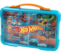 Theo Klein 2408 Hot Wheels Valise-Vitrine de Collection, Espace pour 54 Voitures, Logo Hot Wheels Lumineux, avec poignée de Transport Pratique, Jouet pour Enfants à partir de 3 Ans