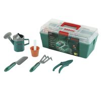 Theo Klein 2791 Caisse de Jardinage Bosch garnie - Nombreux Accessoires : arrosoir, Pelle Manche Court, râteau Manche Court, sécateur, etc. - Dimensions : 31,8 x 14 x 17,1 cm - pour Enfants dès 3 Ans
