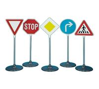 Theo Klein lot de 5 panneaux de signalisation, éducation routière dès 3 an