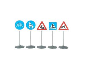 Theo Klein lot de 5 panneaux de signalisation, éducation routière dès 3 an