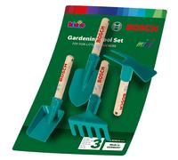 Theo Klein 2735 Ensemble d'outils de Jardinage à Main Bosch I Comprend Une bêche, Un Râteau, Une Pelle et Une Houe I Anti-UV I Trous de Suspension I Jouet pour Enfant à Partir de 3 Ans