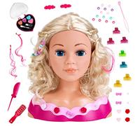 Theo Klein Princess Coralie - Tête À Coiffer Et À Maquiller Magique (33 Cm), Maquillage et tête à coiffer