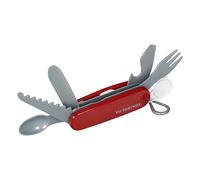 Theo Klein Victorinox Couteau de poche suisse, à partir de 3 ans | Couteau de poche en plastique pour enfants avec scie, couteau, fourchette et cuillère. Entraînement de la motricité sans