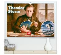 Theodor Storm. Sein Leben, seine Werke (hochwertiger Premium Wandkalender 2026 DIN A2 quer), Kunstdruck in Hochglanz: Ein literarischer Kalender nicht nur für Nordlichter