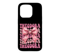 Theodora Nœud Coquette esthétique pour Femmes et Filles Coque pour iPhone 15 Pro