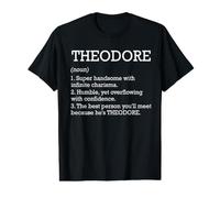 Theodore Définition Nom personnalisé Theodore Birthday T-Shirt Graphique avec Valeur