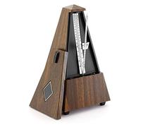 Theodore MET21-WD Métronome mécanique en bois - Style pyramide classique - Idéal pour une utilisation avec des claviers et des pianos
