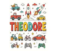 Theodore Personalized Sketch Book: Glossy Cover with 100+ Pages for drawing, coloring and using imagination. First few sheets have idea starters. ... go, and better than screens and electronics.