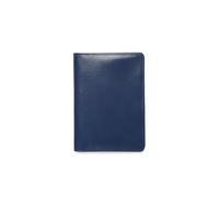 Theodore Porte-passeport en cuir, bleu, Pliable et compact