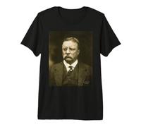 Theodore Roosevelt, 26e président des États-Unis, Teddy Patriotic Vintage T-Shirt Haut de Gamme