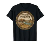 Theodore Roosevelt National Park North Dakota Emblème Vintage T-Shirt