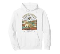 Theodore Roosevelt National Park Vintage Bison Dakota du Nord Sweat à Capuche