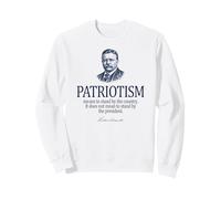 Theodore Roosevelt Patriotism Citation Bleu Marine Sweatshirt