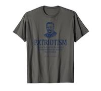 Theodore Roosevelt Patriotism Citation Bleu Marine T-Shirt