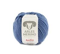 theofeel Katia Arles Merino Couleur 66 Pétrole Laine mérinos sans mulesinging de France pour tricot ou crochet, 50g, 100m